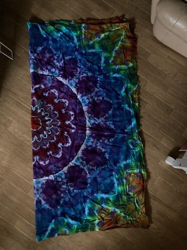 100% Handmade psydye大判バティック布新品