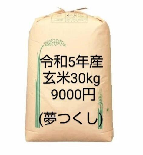 【取引者決まりました】R5年産  玄米30kg 9000円(精米も致します)