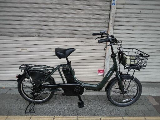 [Panasonic]GYUTTO ANNYS(ギユットアニーズ)20吋 電動アシスト自転車自転車 8.9Ahバッテリー+充電器(マットディープグリーン)