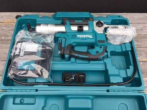 【未使用品/美品・良品】　makita/マキタ　GP180DRG　充電式グリスガン　18V 6.0Ah　バッテリBL1860B/充電器DC8RF/ケース付