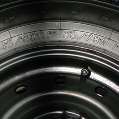 （10/20にて終了）エブリイバン用ホイル付タイヤ（12インチ）４本セット（新車外し品）