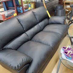 【U2430】3人掛けソファー ニトリ ブラック