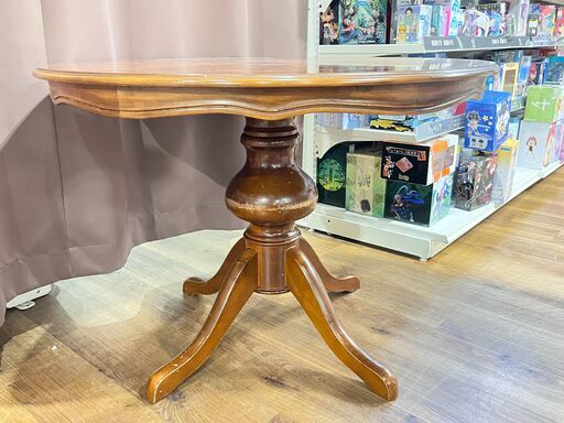 家具 生活家具 ダイニングテーブル　アンティーク　ブラウン