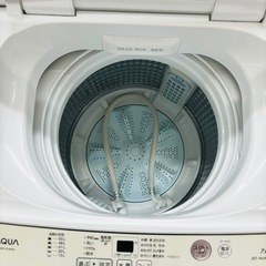 『少し大きめをお探しの方にオススメ！』　AQUA　全自動洗濯機　7kg　2021年製　★804★