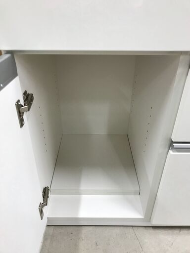 キッチンカウンター ホワイト W(幅)119.5×D(奥行き)5.0×H(高さ)85.2cm ※クリーニング済み