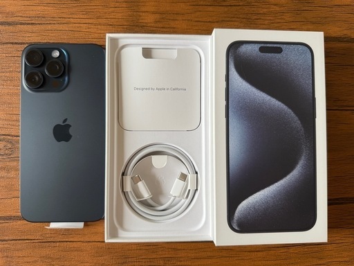 美品】iphone15promax 256GB ブルーチタニウムSIMフリー iPhone 15 Pro 