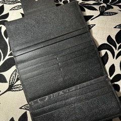 BVLGARI 黒 レザー 三つ折り財布クラシック 折り ビーゼロ EZ721