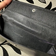 BVLGARI 黒 レザー 三つ折り財布クラシック 折り ビーゼロ EZ721
