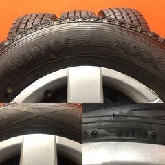 【DUNLOP SV01 195/80R15 107/105L LT】スタッドレス【トヨタ ハイエース 純正ホイール 15インチ 6J6HPCD139.7+35】バリ溝　(KTM142) 