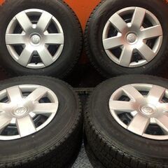 【DUNLOP SV01 195/80R15 107/105L LT】スタッドレス【トヨタ ハイエース 純正ホイール 15インチ 6J6HPCD139.7+35】バリ溝　(KTM142) 