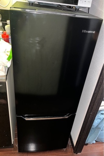 Hisense 冷蔵庫 HR-D15C 黒色 取扱説明書付き