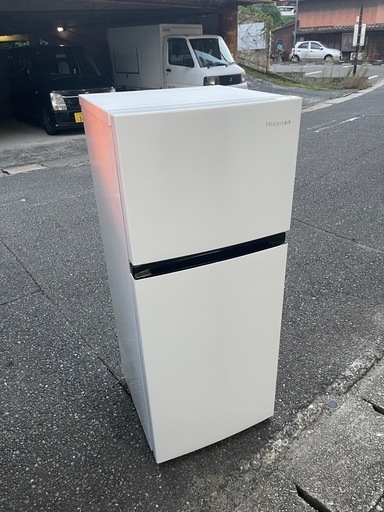 配送可能　2021年 ハイセンス 120L 2ドアノンフロン冷蔵庫 オリジナル ホワイト HR-B1202