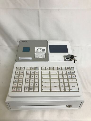 【北見市発】カシオ計算機株式会社 レジスター SR-S4000 2021年製 白 店舗用品 業務用 (E3052nrwrY)