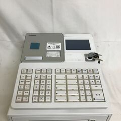 【北見市発】カシオ計算機株式会社 レジスター SR-S4000 2021年製 白 店舗用品 業務用 (E3052nrwrY)