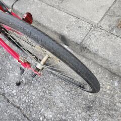 ミニベロ自転車 20インチ 6変速 赤 配達可能