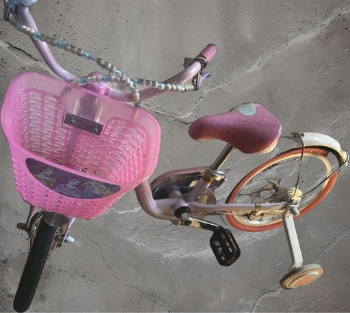 キッズ自転車 プリンセスデザイン ピンク 幼児用自転車
