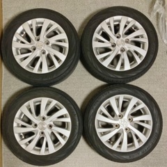 ワゴンRスティングレイ外し　タイヤ　純正ホイール4本　155/65/14