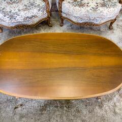 4人掛け応接セット【アンティーク調】現地引取希望