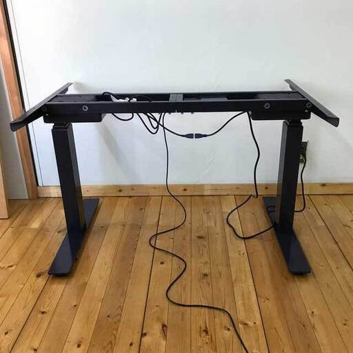 【展示品】電動昇降デスク脚　オキンリファインド 　黒