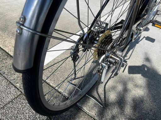 大人用】整備済 27型 CBA 自動点灯外装6段ギア 中古自転車 婦人車 黒色