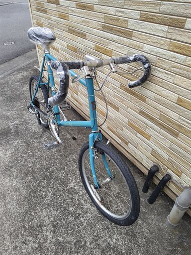中古自転車 ブルーノ 2×8段変速 510MM ミニベロロード軽整備済み 防犯 