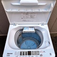 ㉗【税込み】ハイセンス 5.5kg 全自動洗濯機 HW-55E2W 2023年製【PayPay使えます】