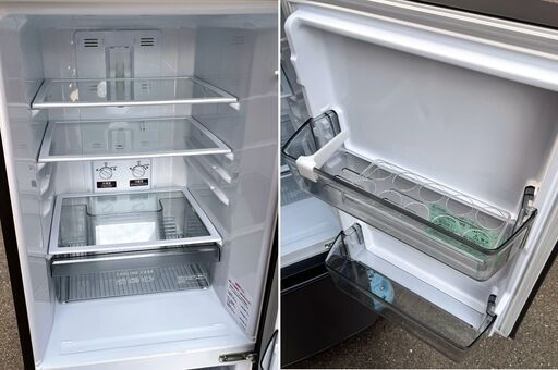 ㉟【税込み】三菱 146L 2ドア 冷蔵庫 MR-P15H-H マットチャコール 2022 