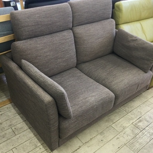 2Pソファ　参考価格¥44,970円　明るめブラウンカラー　ファブリック　No.1003