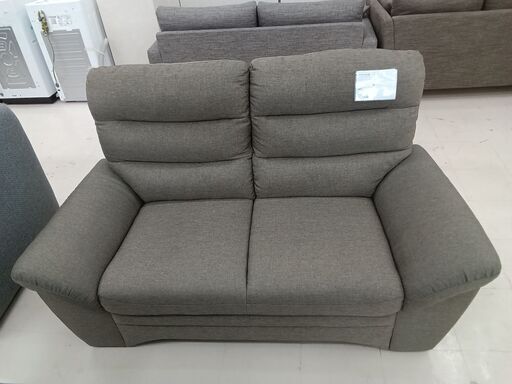 ★ジモティ割あり★  ソファー2人用 グレージュ W155×D82×H90 クリーニング済み TC5127