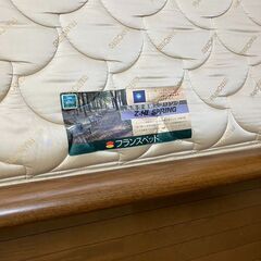 ★フランスベッド FRANCE BED ダブルベッド マットレス フレームセット★買取帝国 朝霞店