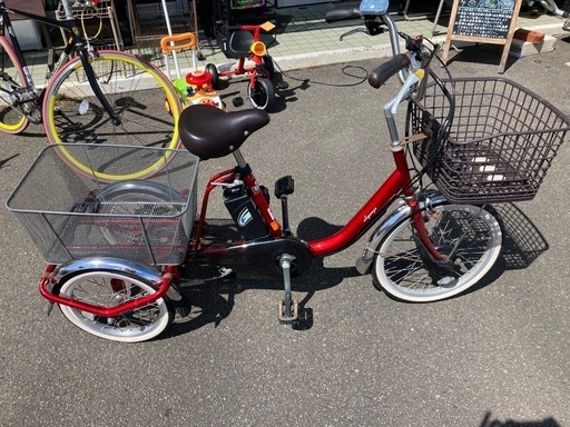 楽天市場】＼鍵プレゼント中！／三輪車 大人用 電動自転車 電動 