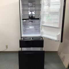 （10/5受渡済）JT9590【SHARP/シャープ 4ドア冷蔵庫】2018年製 SJ-GT42D-R 家電 キッチン 冷蔵冷凍庫 左右開きドア 自動製氷 415L