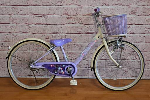 【子供用】整備済 ブリヂストン22型 エコパル 中古 子供用自転車 身長117cm程度から小学生まで 紫色 \u003c自転車のオオムラ 静岡店\u003e