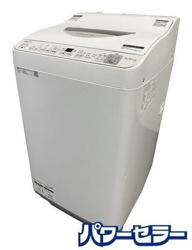 高年式!2022年製! SHARP/シャープ 縦型洗濯乾燥機 洗濯6.5kg/乾燥3.5kg シルバー系 ES-TX6G 中古家電 店頭引取歓迎 R8722