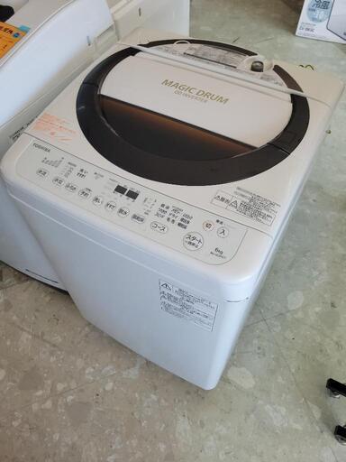 TOSHIBA　東芝　６kg洗濯機　AW-6D3M　中古　リサイクルショップ宮崎屋住吉店24.9.30