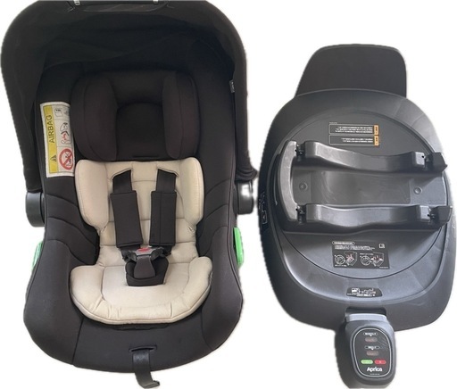 アップリカ☆エアキャリーAirCarry３点セット（チャイルドシート、トラベルシステム、ベビーカー付き）