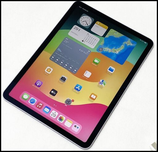 デモ機 iPad Air M2 11インチ 第6世代 128GB Wi-Fiモデル パープル 3M673J/A A2902 バッテリー状態 100% (充電回数3回)