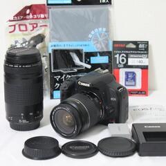 Canon Kiss X2 すぐ使えるダブルレンズセット SD16GB 返品保証