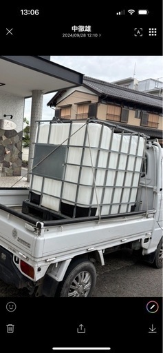 中古品　大型タンク　 メーカー　三甲（株） サンコー　 液体・粉体輸送コンテナー