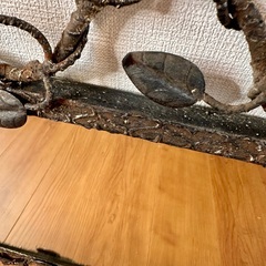 フランス アンティーク ミラー アイアン 壁掛け鏡
