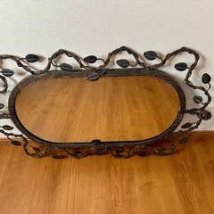 フランス アンティーク ミラー アイアン 壁掛け鏡 フランス アンティーク ミラー アイアン 壁掛け鏡