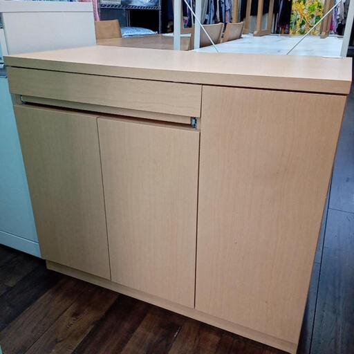 ★ベルメゾンで購入　パソコンキャビネット　パソコンデスク　幅約89.5cm　裏面に穴あきあり　自社配送時代引き可※現金、クレジット、スマホ決済対応※
