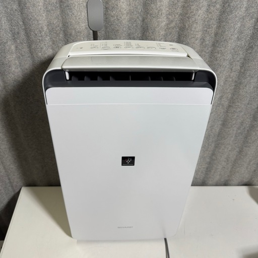 美品✨SHARP シャープ プラズマクラスター 除湿機 CV-L120-W ホワイト 2022年製 衣類乾燥機 衣類乾燥除湿機