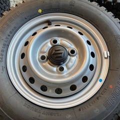 スズキ純正 12インチスチールホイール BS RD-604 145R12LT 6PR 4本 ゴツゴツタイヤ キャリー