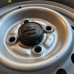 スズキ純正 12インチスチールホイール BS RD-604 145R12LT 6PR 4本 ゴツゴツタイヤ キャリー