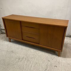 ◆🔶送料無料・設置無料有り🔶◆UNICO(ウニコ) ウッドキャビネット ライトブラウン 2枚扉引き出し SIGNE(シグネ)