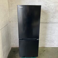 【TOSHIBA】 東芝 2ドア 冷凍冷蔵庫 容量153L 冷凍室43L 冷蔵庫110L GR-U15BS(K) 2023年製 J0418