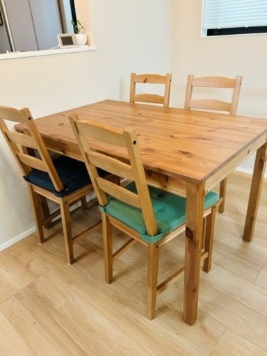 IKEA ダイニングセット　チェア4脚付き