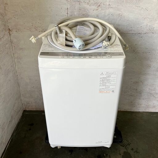 【TOSHIBA】 東芝 全自動洗濯機 AW-6G9 6.0kg 2021年製 ② J0419