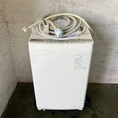【TOSHIBA】 東芝 全自動洗濯機 AW-6G9 6.0kg 2021年製 ② J0419